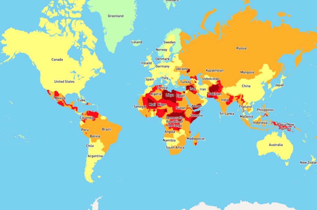 Gefährliche Länder - 2019